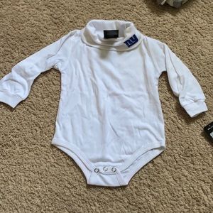 NY GIANTS turtleneck onsie